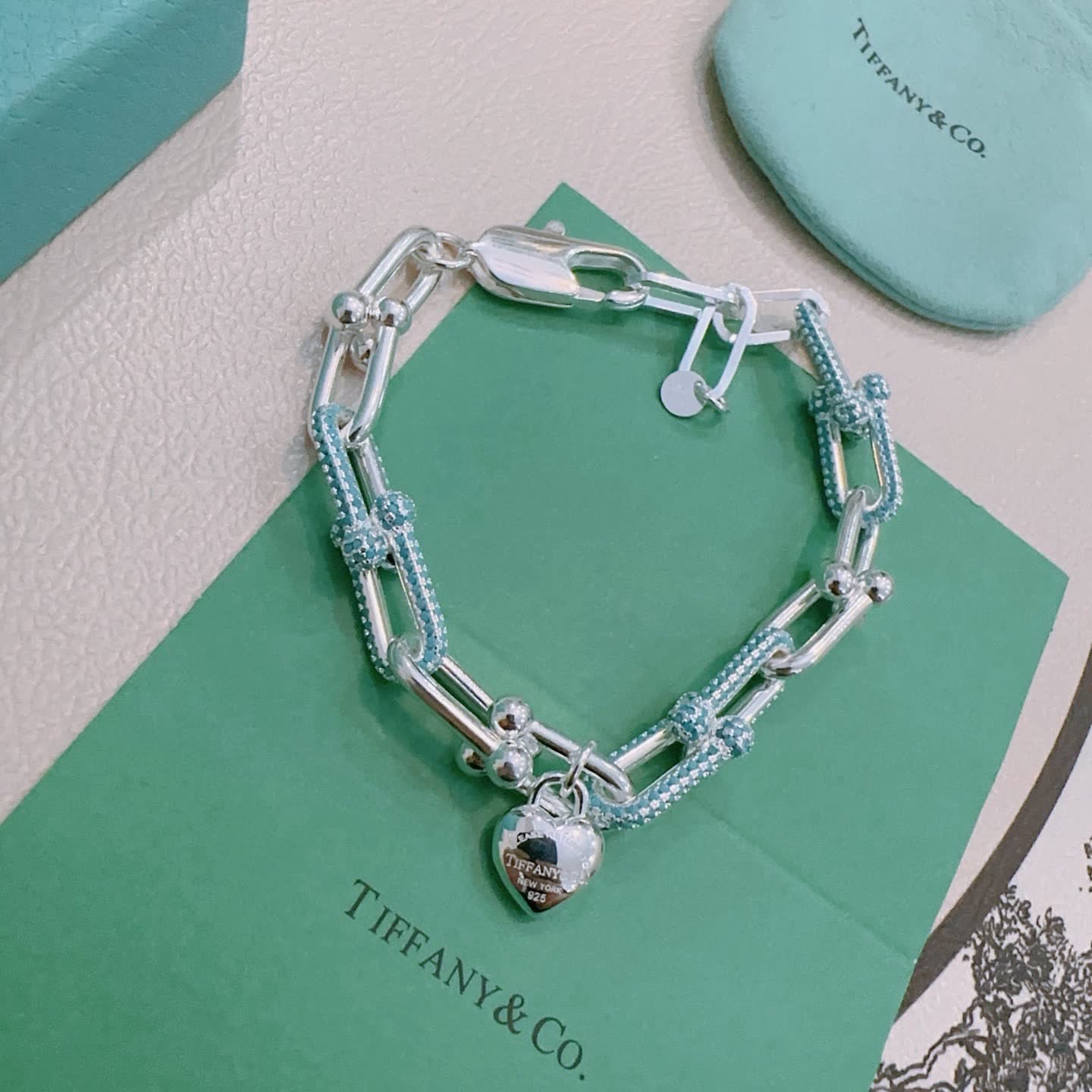 Tiffany & Co. Blue Box Charm Bracelet